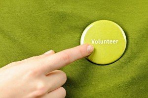 Volunteer button